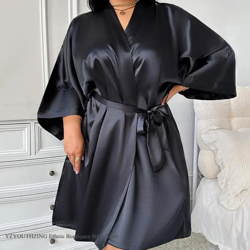 Большой размер 3XL 4XL 5XL, же – обзор и цена Robe Silk Women