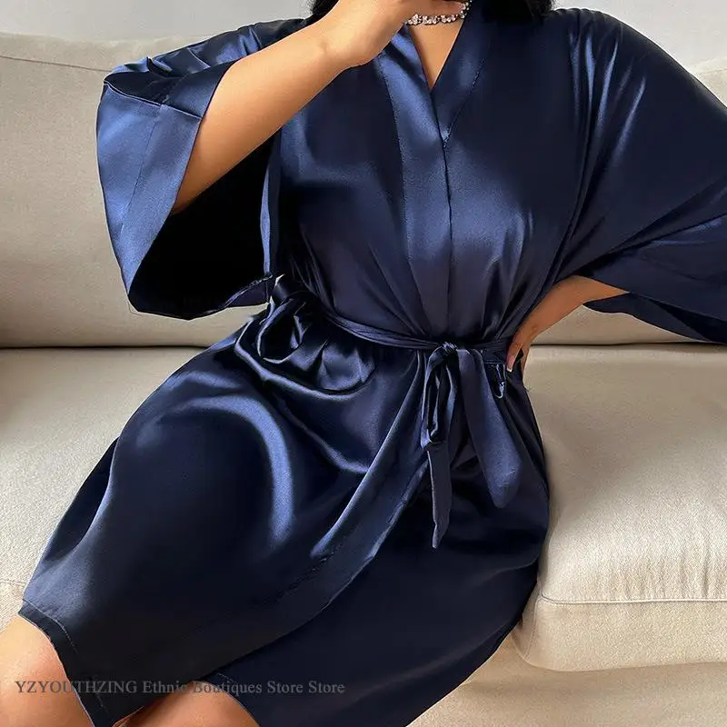 Большой размер 3XL 4XL 5XL, же – обзор и цена Robe Silk Women